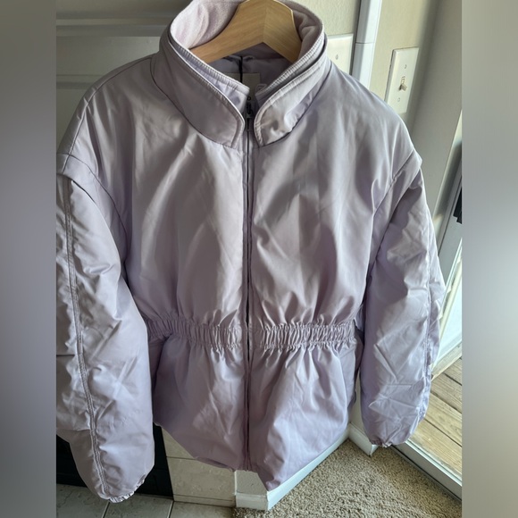 NWT Love bonito puffer jacket and convert to vest purple size l-xl - Picture 7 of 14